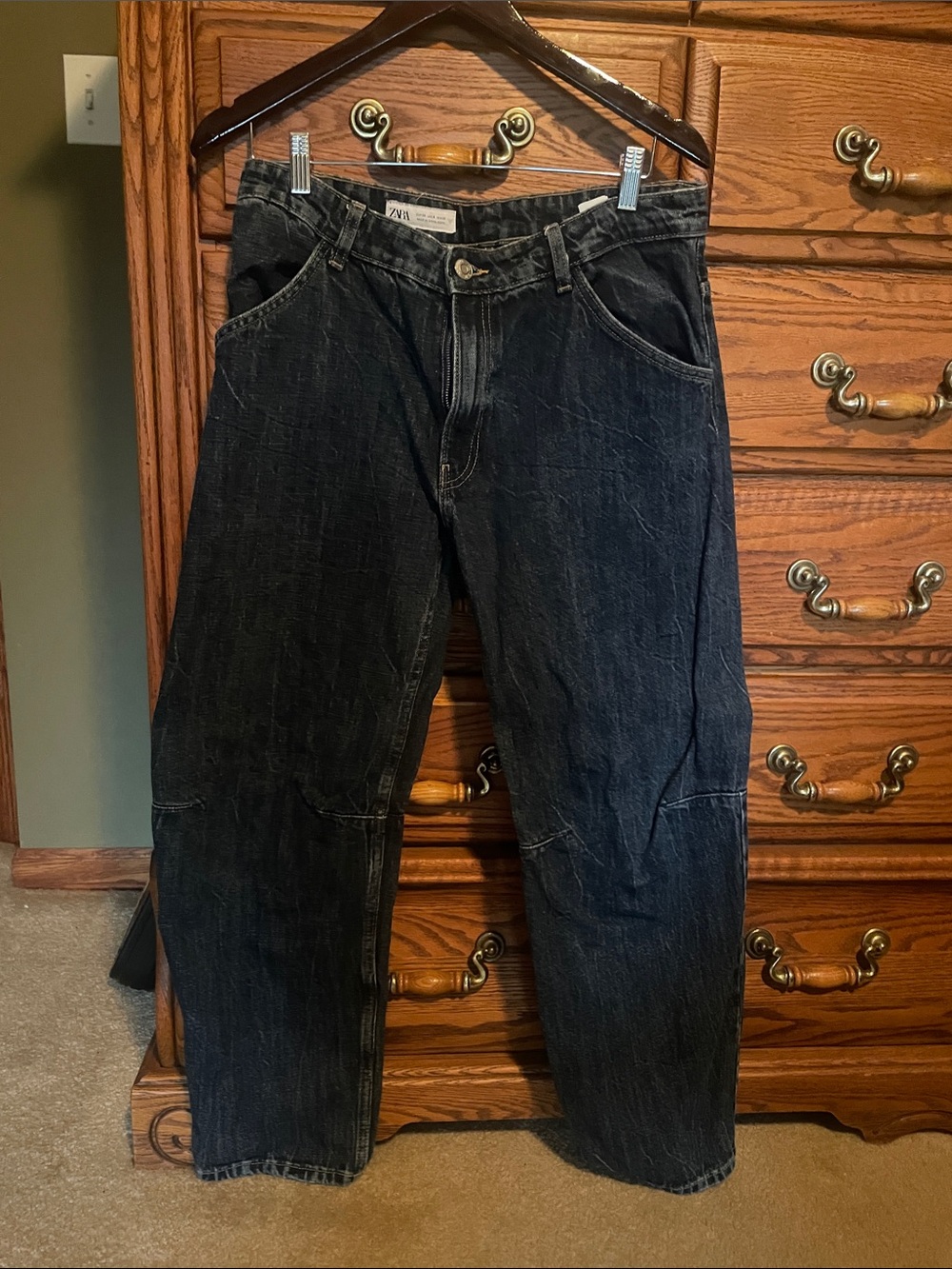 Zara Relaxed Black Men's Jeans
